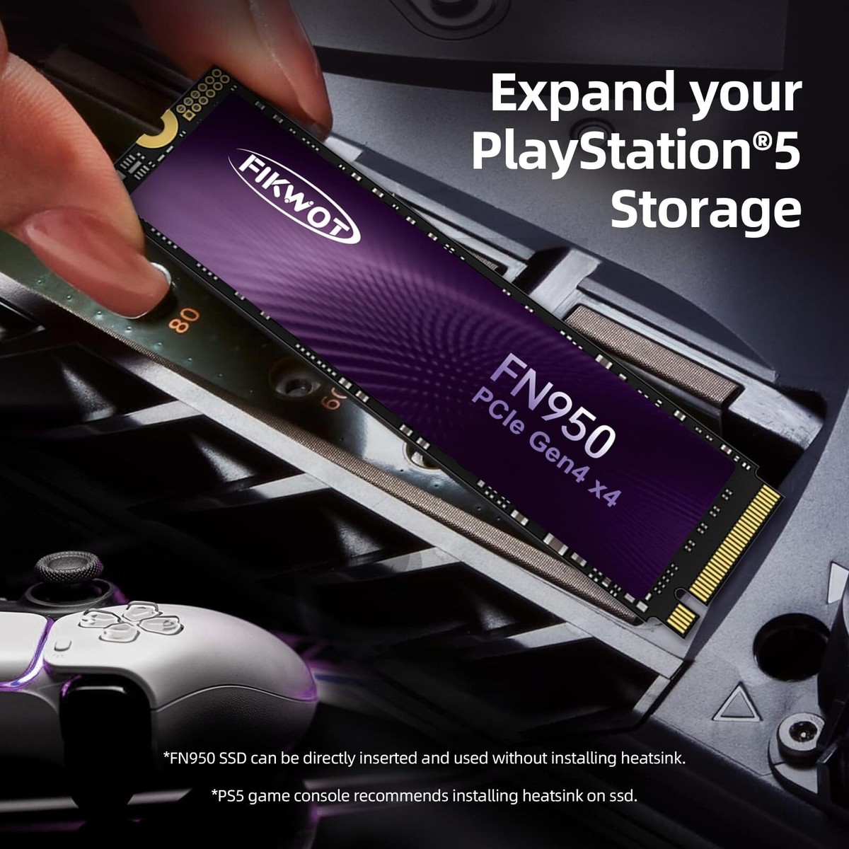 Fikwot M.2 NVMe SSD 1TB 2TB PCIe 4.0 Gen4 Internal SSD Hard Drive