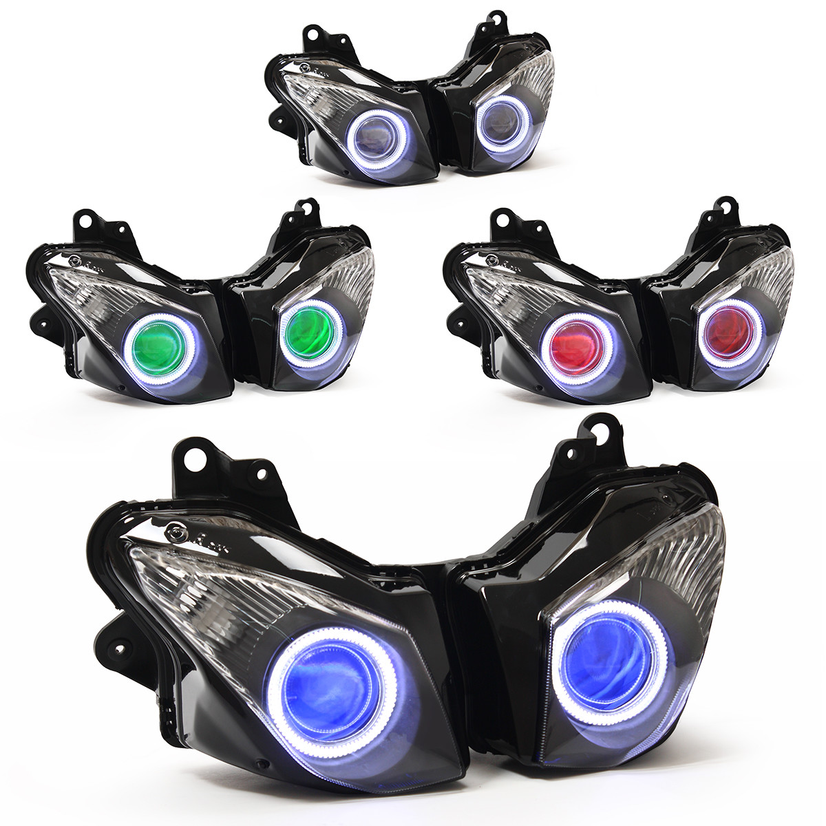 KT KT LED Headlight Assembly for Kawasaki Ninja ZX10R 08-10