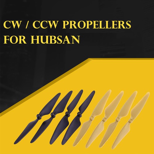 8x Propellers CW CCW Blade for Hubsan H501S H501A H501C H501M RC FPV Drone Parts - Picture 4 of 4