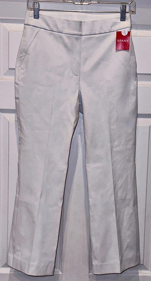 Pantalones al tobillo SPANX On The Go Kick acampanados blancos modeladores para mujer Petite XS S M L XL 1X Foto 3 de 4