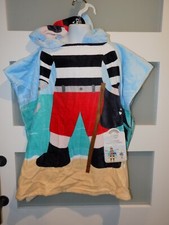 American Kids Pirate Hooded Poncho Towel 24 INCHES X 48 INCHES Youth NEW