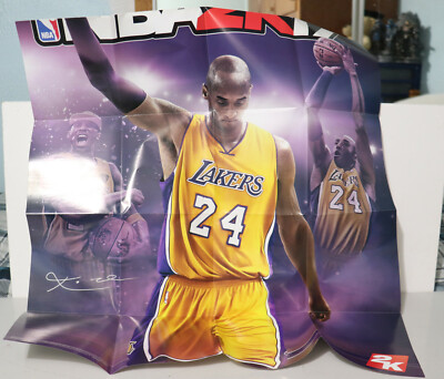 NBA 2K17 Legend Edition Gold Kobe Bryant Tribute Poster Purple | eBay