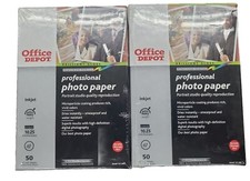 Office Depot Professional Photo Paper 100 Sheets 4x6 Brilliant Gloss Hvy Wt -NEW