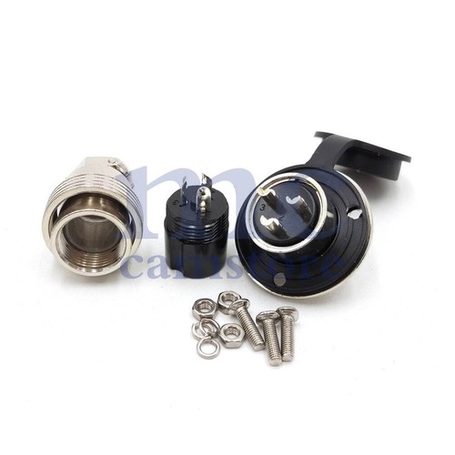 GX20 3 pin Aviation Bulkhead Plug Socket Cable Connector Panel Mount Male Female - Picture 6 of 6