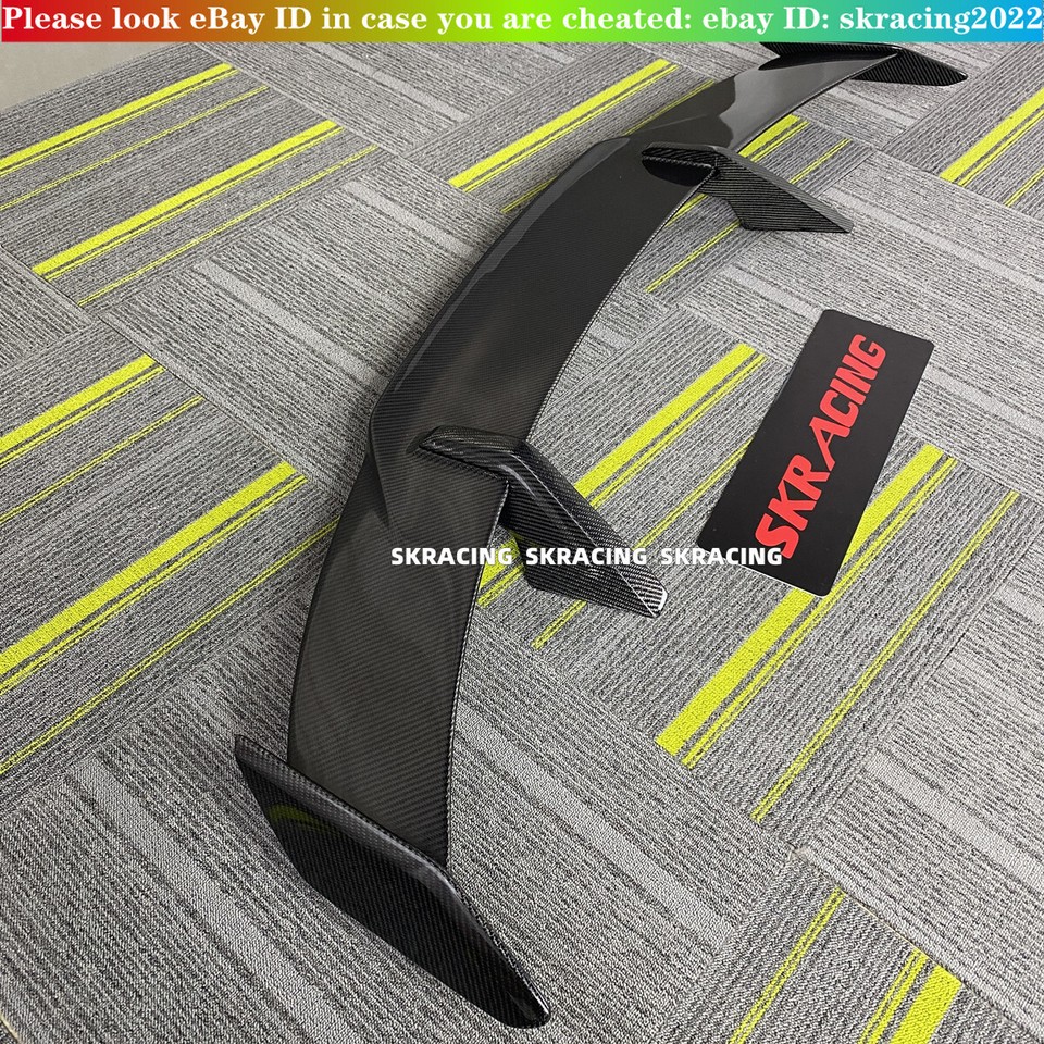 180mm RC Car Rear Wing - Alloy & Carbon Fiber Spoiler For 1/10 Scale Drift Racing Cars