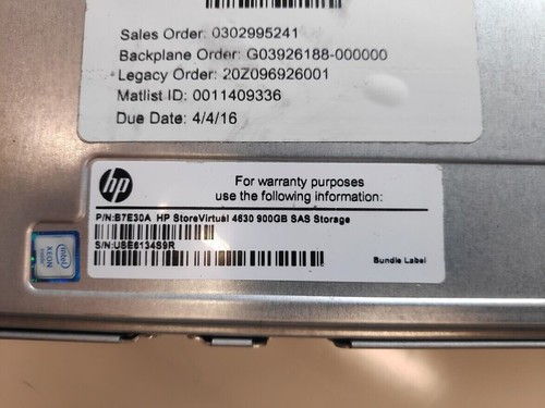 HP StoreVirtual 4630 B7E30A SAN Node Free Ship - Picture 5 of 12