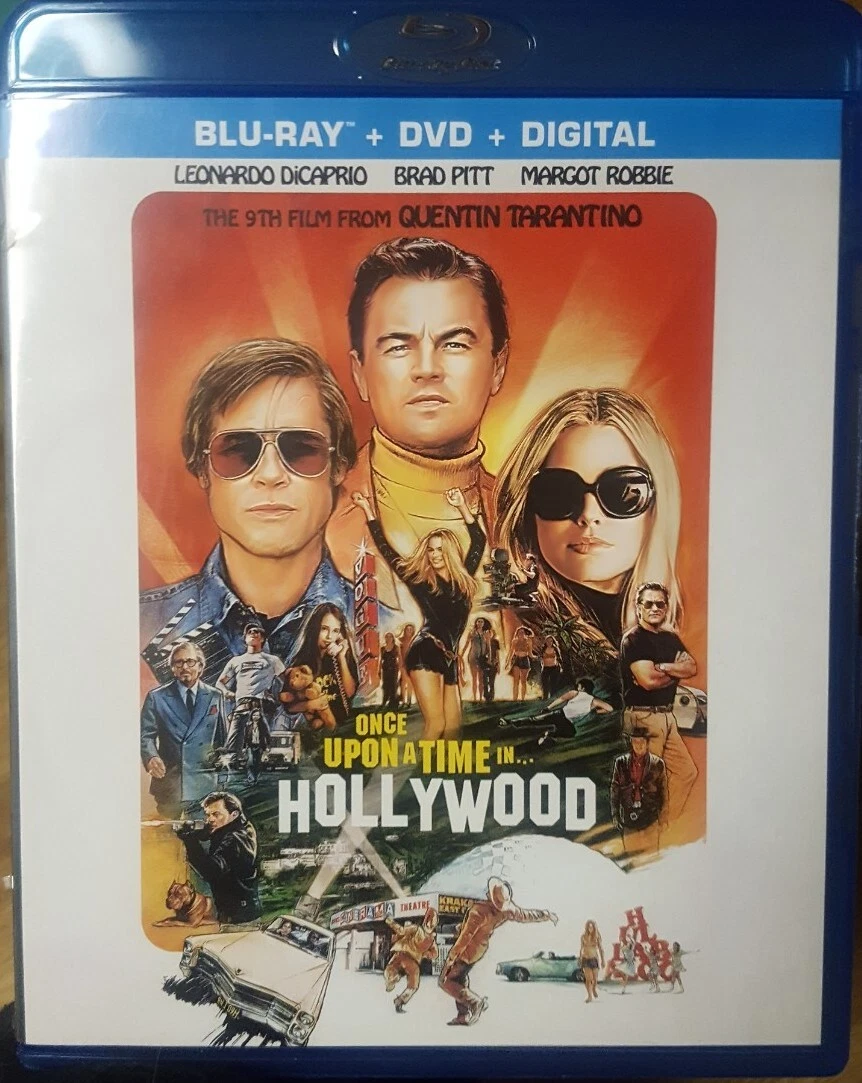 Once upon a Time in Hollywood Blu ray Digital Download New W Case Art Work