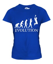 VOLLEYBALL EVOLUTION OF MAN LADIES T-SHIRT TEE TOP GIFT CLOTHING