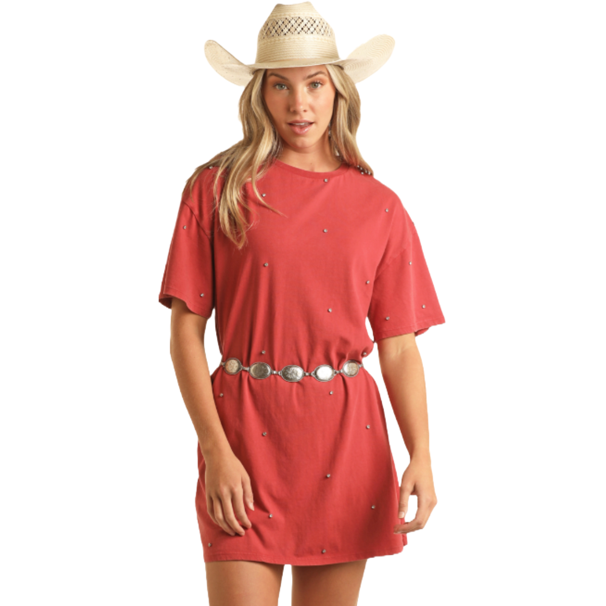 fitted lace wedding dress Womens Polka Dot V Neck Button Down Ruffles Loose Mini Short Dress Long  Sleeves T-Shirt Dress (Red,M) at Amazon Women's Clothing store main image 1