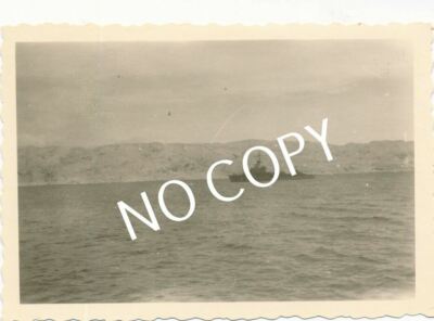 Foto WK II. Kriegsschiff vor der Küste Norwegen 1943 B 1.43