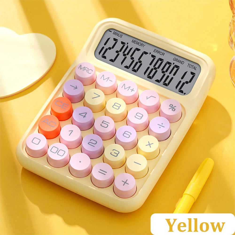 Portable Mechanical Keyboard Calculator for Office and School Use