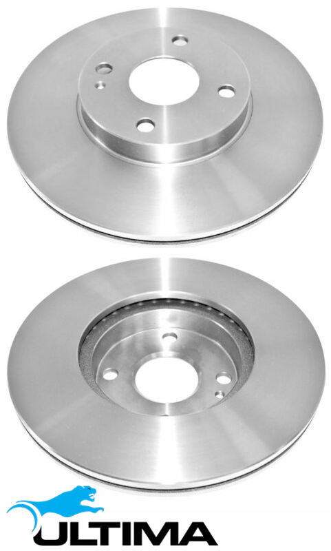 ULTIMA FRONT VENTED DISC BRAKE ROTORS FOR FORD LASER KF KH BPT 1.8L I4 OD 257MM