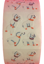 400 Dog Stickers in roll of 100 modules 2" x 2" , each sticker 1.00", RFZ0101