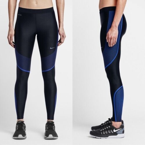 Nike Power Speed Womens Running Tights 719784-018 Black-Size Small
