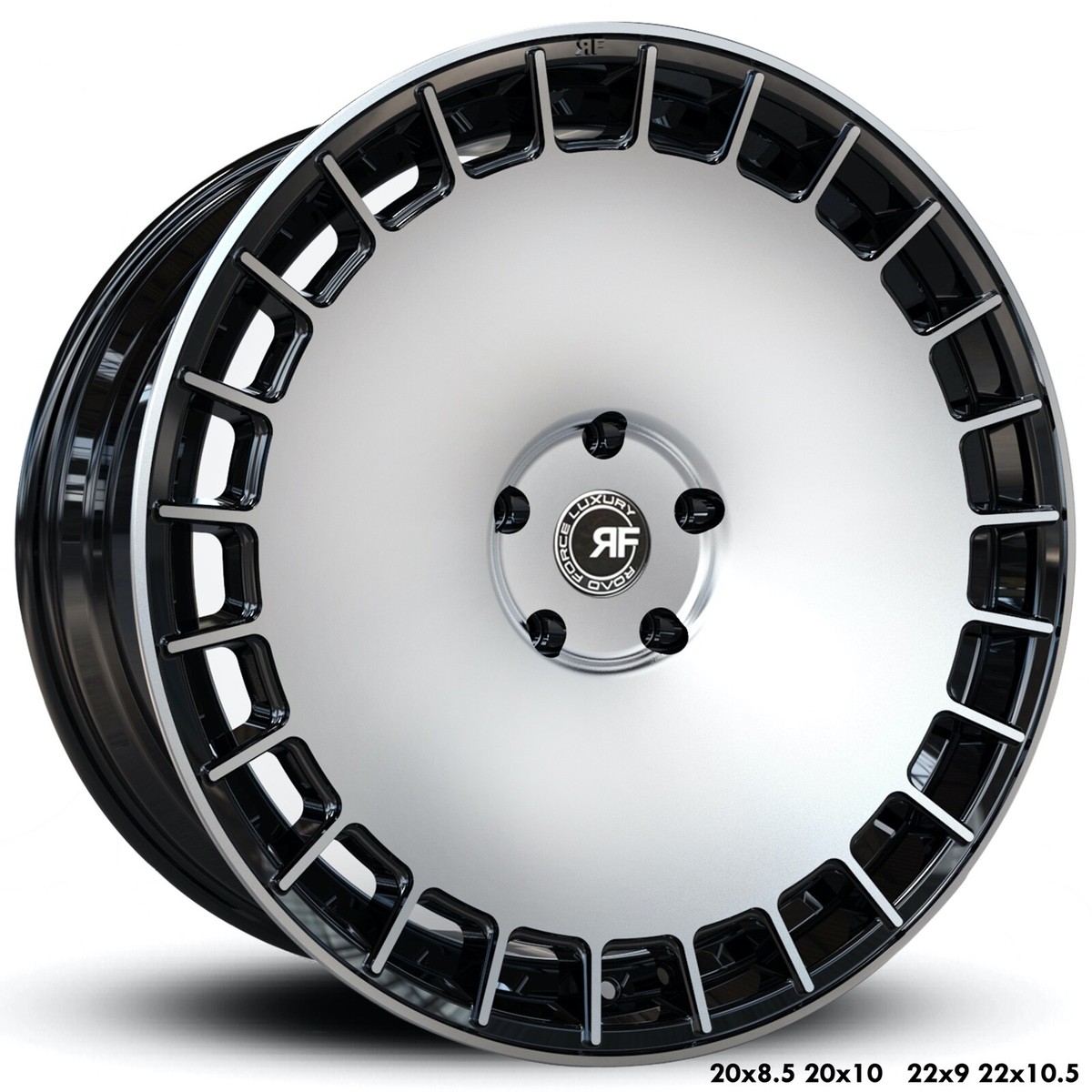 FreeLine MAGホイール　F130 R210 22” RF30 BLACK MACHINED WHEELS RIMS FOR LAND ROVER DEFENDER 22X10