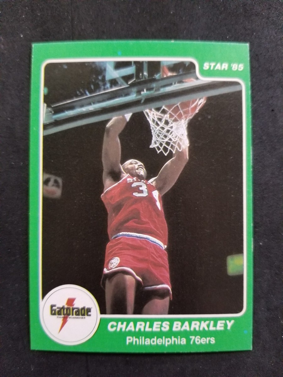 1985 Star Gatorade CHARLES BARKLEY rookie card (((RARER than 1984