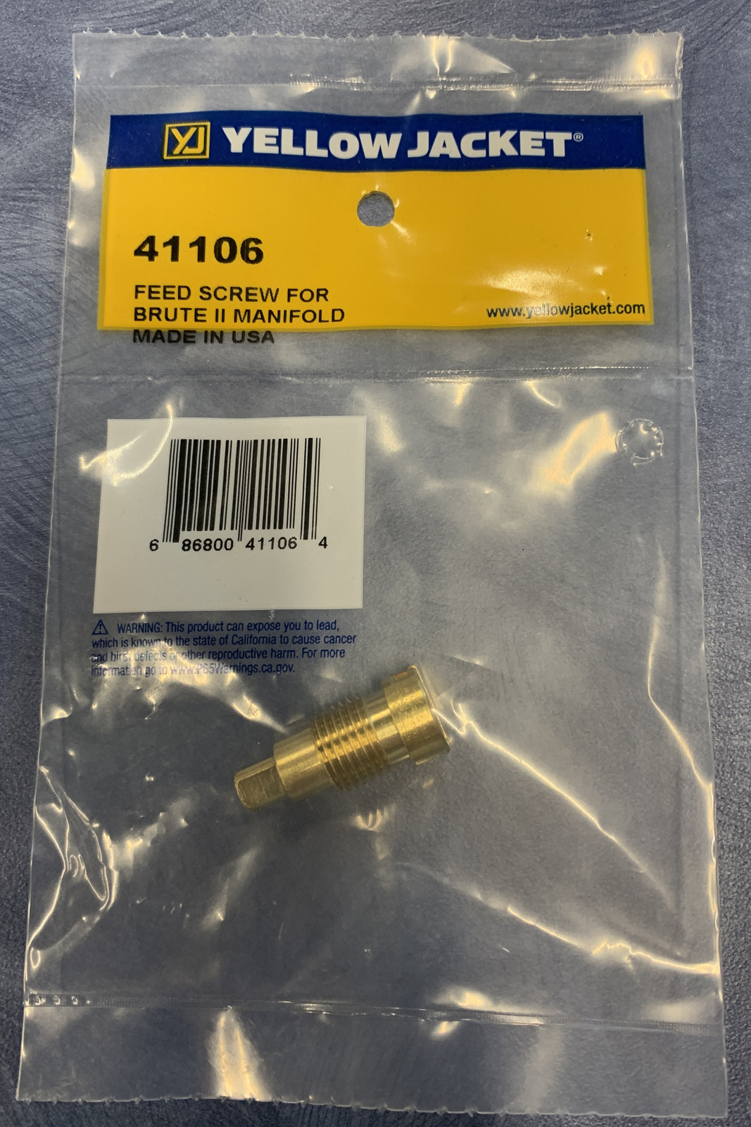YELLOW JACKET BRUTE II MANIFOLD REPLACEMENT FEED SCREW 41106 eBay
