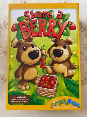 SIMPLY FUN ''SHARE A BERRY'' GAME CHILD DEVELOPMENT FINE MOTOR SKILLS PLUS & MINUS
