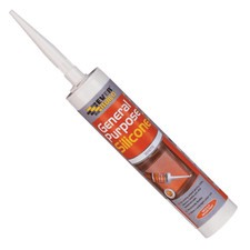 White EverbuPURPOSE SILICONE SEALANT EVERBUILD C3 280ml BATH KITCHEN SINK SHOWER