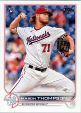 2022 Topps #38 Mason Thompson RC Washington Nationals