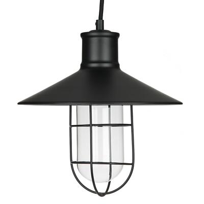 Diodesy 10'' Canopy Oil Rubbed Bronze Black Cage Antique Style Pendant Fixture