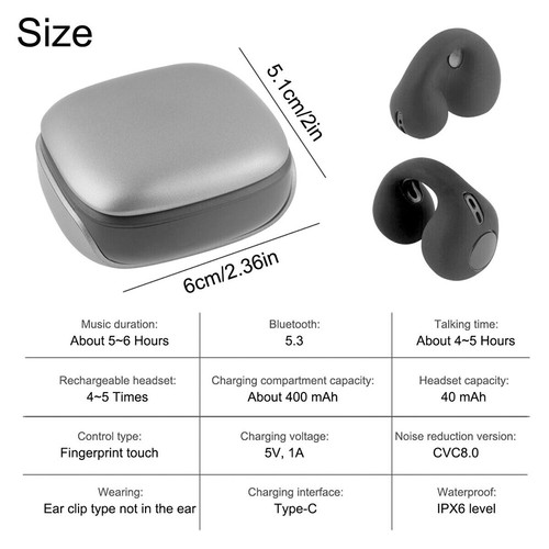 Bluetooth 5.3 Wireless Headphones TWS Earphones Mini In-Ear Pods Bass Earbuds - Picture 16 of 16