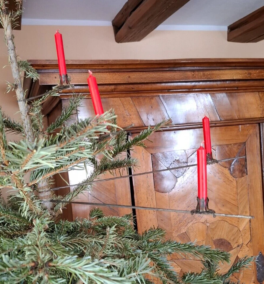 RAR!!! 15 antike Kerzenhalter, verstellbar, werden am Stamm befestigt, 3 Größen - Bild 3 von 4