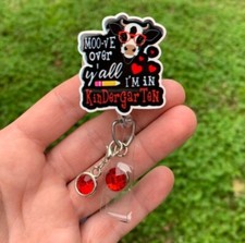 Teacher quote Instructor Retractable Badge Holder ID reel Gift School Lanyard