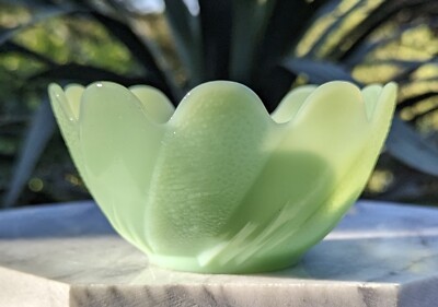 Fire-King Lotus Custard Bowl
