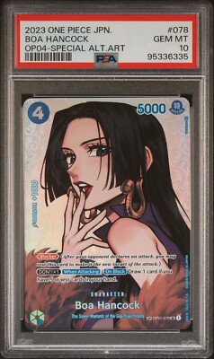PSA 10 English One Piece Boa Hancock Kingdoms of Intrigue OP04 