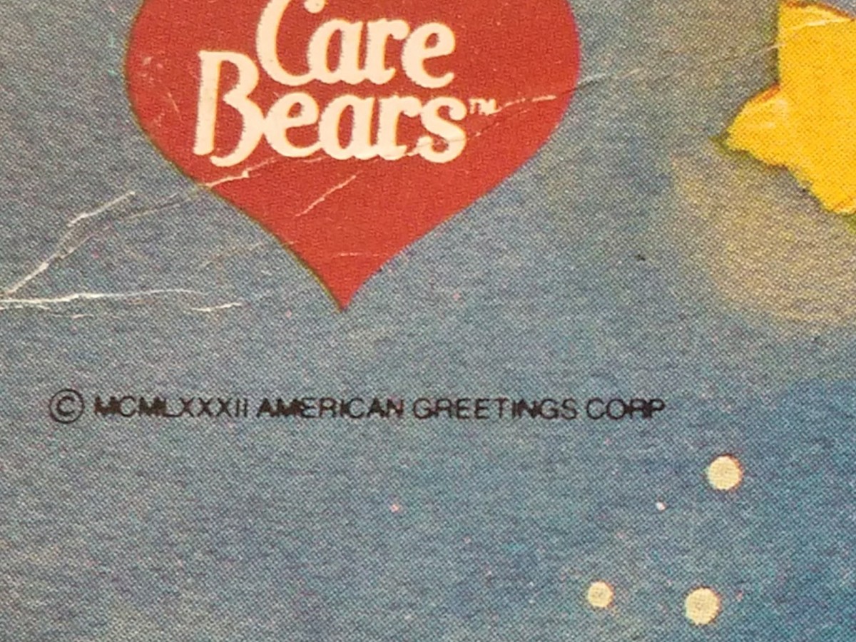5.25.2) 33 RPM RECORD THE CARE BEARS ADVENTURES IN CARE-A-LOT 1983