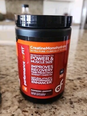 DotFit Creatine Monohydrate Raspberry Lemonade Drink Mix Muscle Size 410g NEW