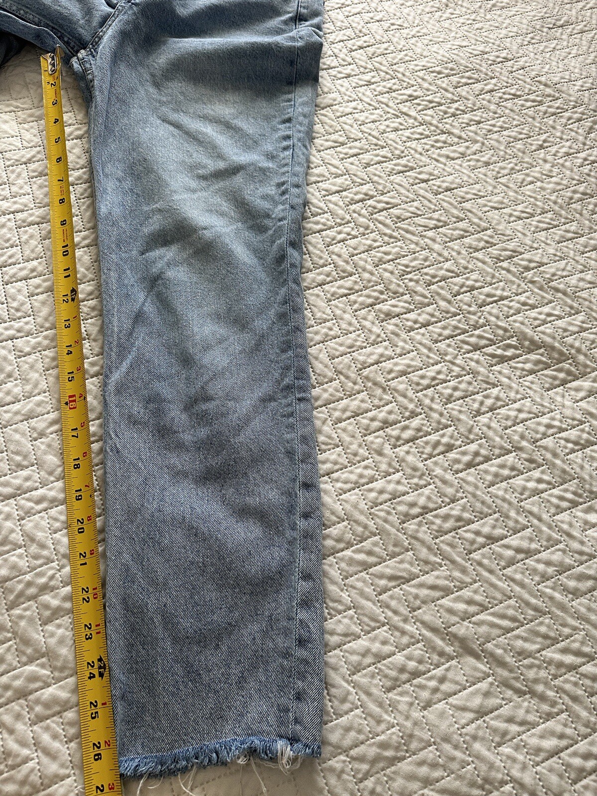 h&m divided light blue denim high rise womens mom jeans size US 6 thumbnail 8