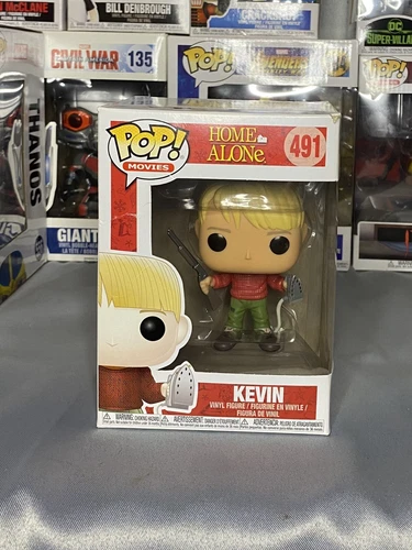 Funko Pop! Movies #491 Home Alone Kevin McCallister Holding Iron & BB Gun