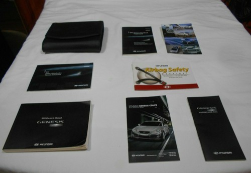 2011 HYUNDAI GENESIS COUPE OWNER MANUAL 8/PC.SET & HYUNDAI PREMIUM FACTORY CASE - Picture 11 of 11