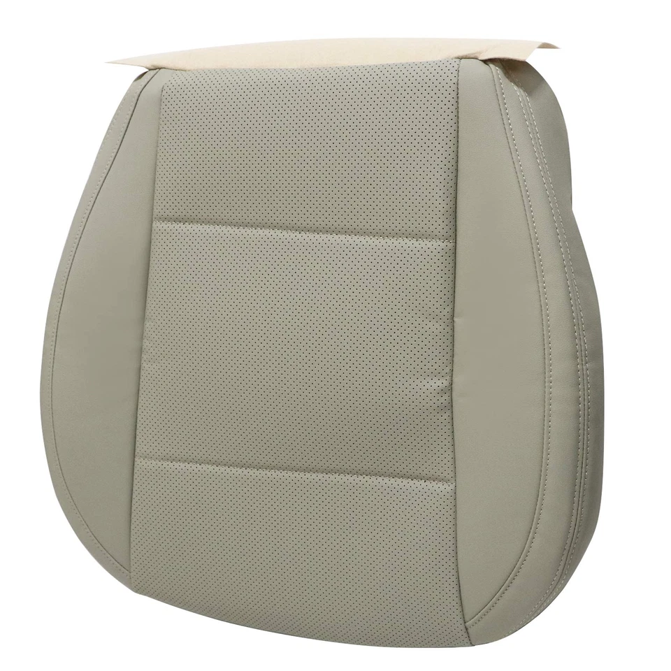Cubierta de asiento de cuero perforado inferior del conductor color tostado apta para Subaru Outback 2015-2017 Foto 3 de 4