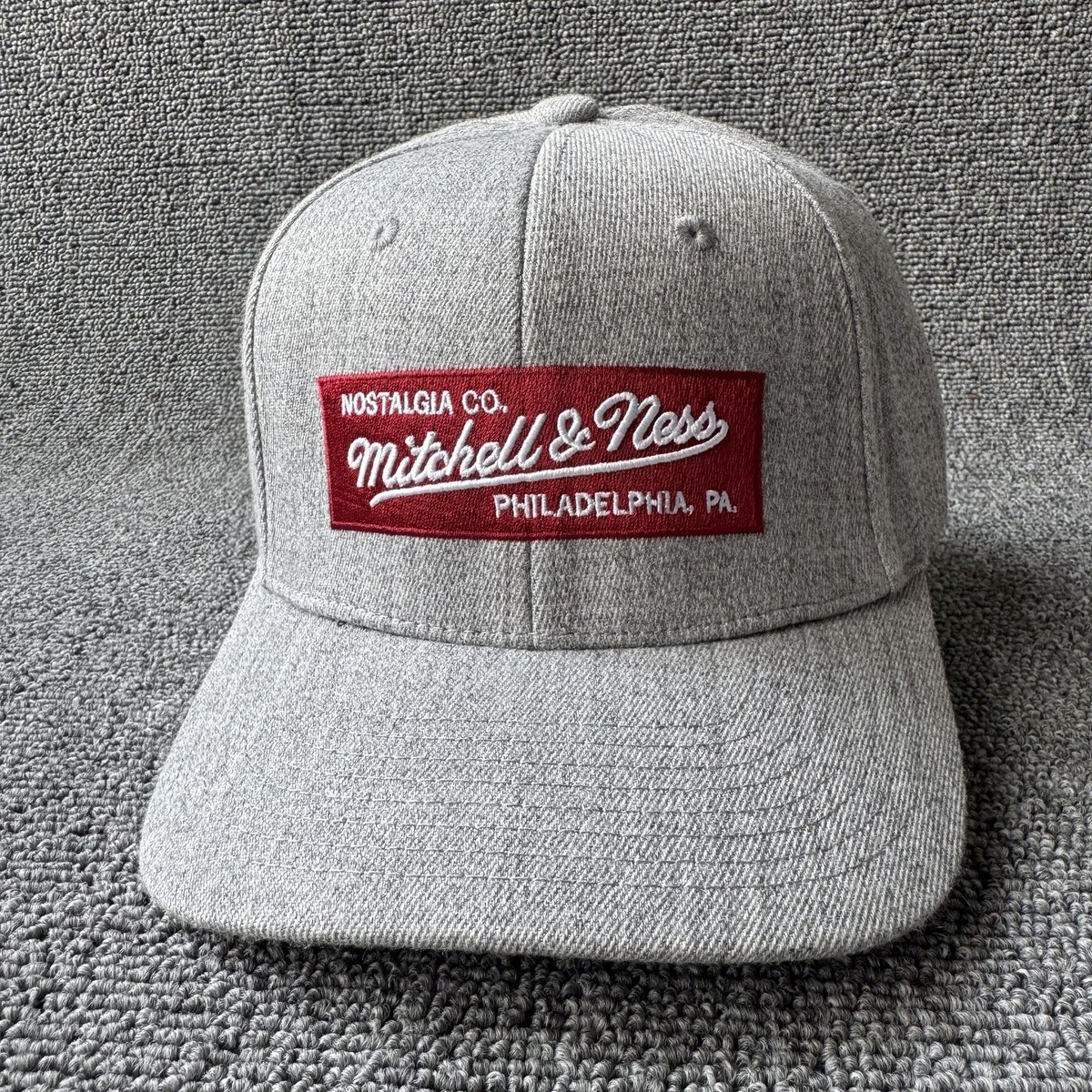 Mitchell & Ness Nostalgia Co Gray Snapback Cap Hat