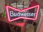 Vintage Neon Budweiser Sign