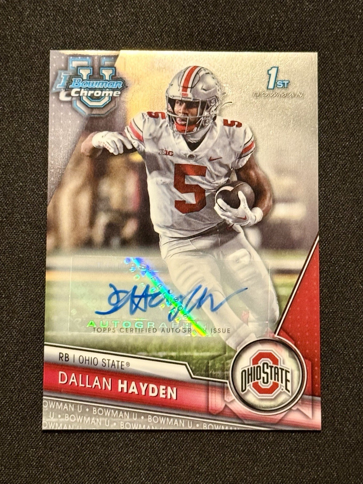2023 Bowman University Chrome - Chrome Prospect Autographs Dallan Hayden #134 RC