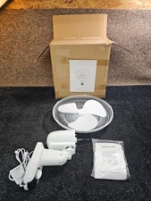 Simple Deluxe 16" Wall-Mount Fan, 3 Speed Household Fan w/ Adjustable Tilt White