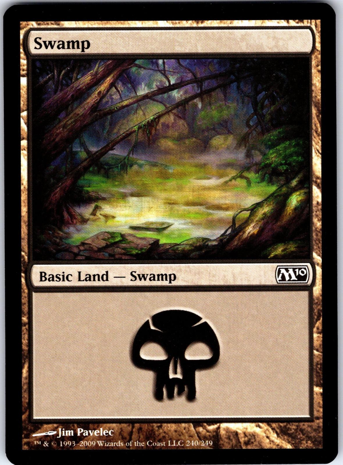 Swamp (240) 240 Land Magic 2010 (M10) Magic: The Gathering Lightly Played