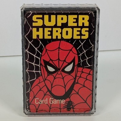 Vintage Marvel Superhelden Kartenspiel Top Trumps 1977 komplett Spiderman 70er