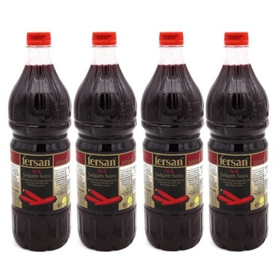 Fersan Salgam Scharf 4er-Pack (4 x 1 L)   Fermentiertes Steckrübensaft Getränk
