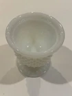 Vintage Avon Hobnail White Milk Glass Footed Trinket Vanity Jar Vase