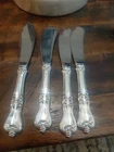 Wallace Sterling Handle Old Colonial Butter Spreaders 4 Total