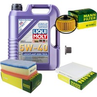 Inspektionspaket 5L Liqui Moly 5W-40 FüR Dacia Sandero II Logan Duster Renault