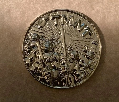 Vintage TMNT Foot Soldier Teenage Mutant Ninja Turtles Gold Token Coin