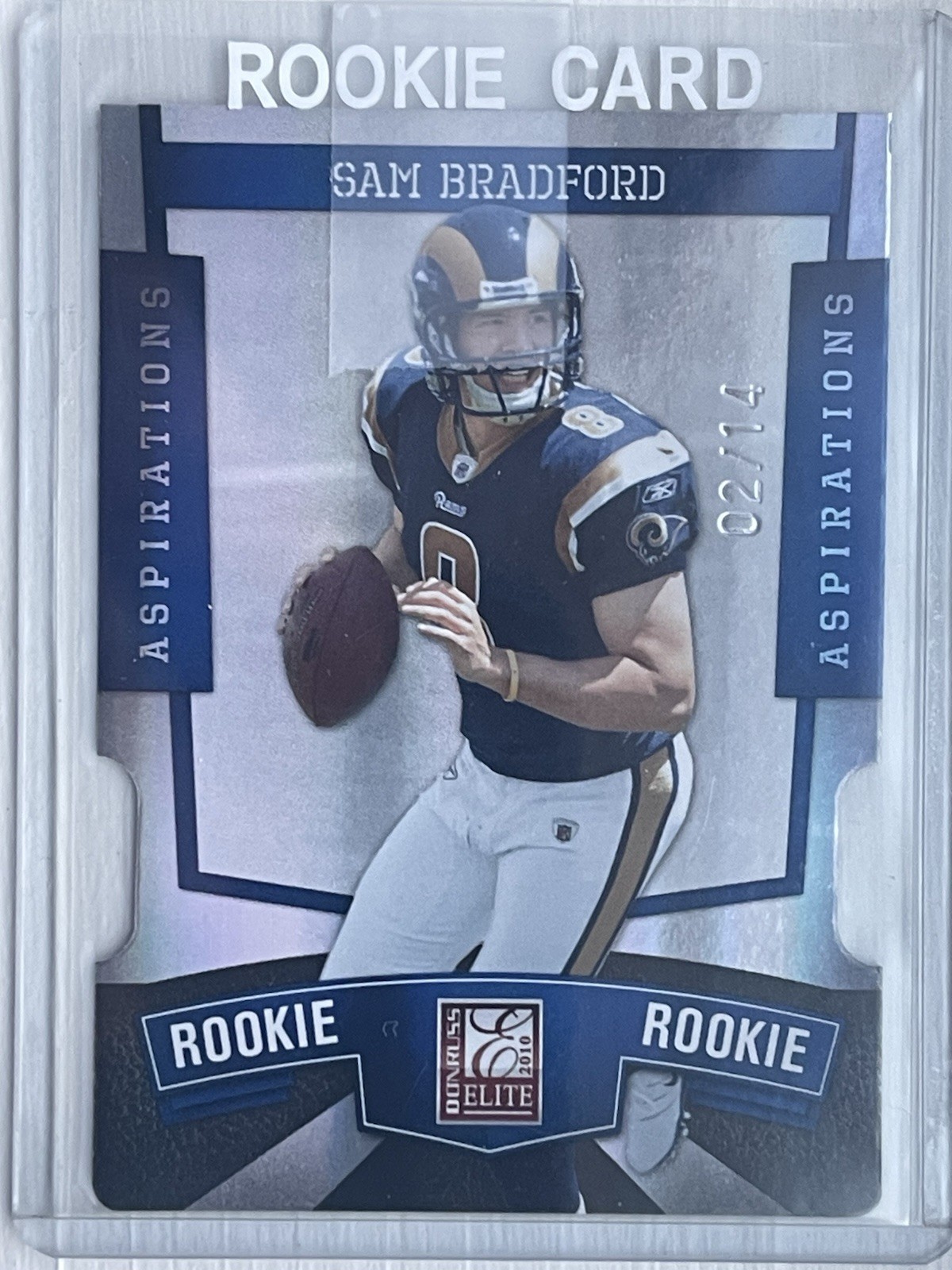 Sam Bradford 2010 Donruss Elite Die-Cut Rookie RC Auto 2/14  Rams #163