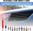 100PCS AC Valve Cores & Double Head Removal Tool Kit for HVAC Service