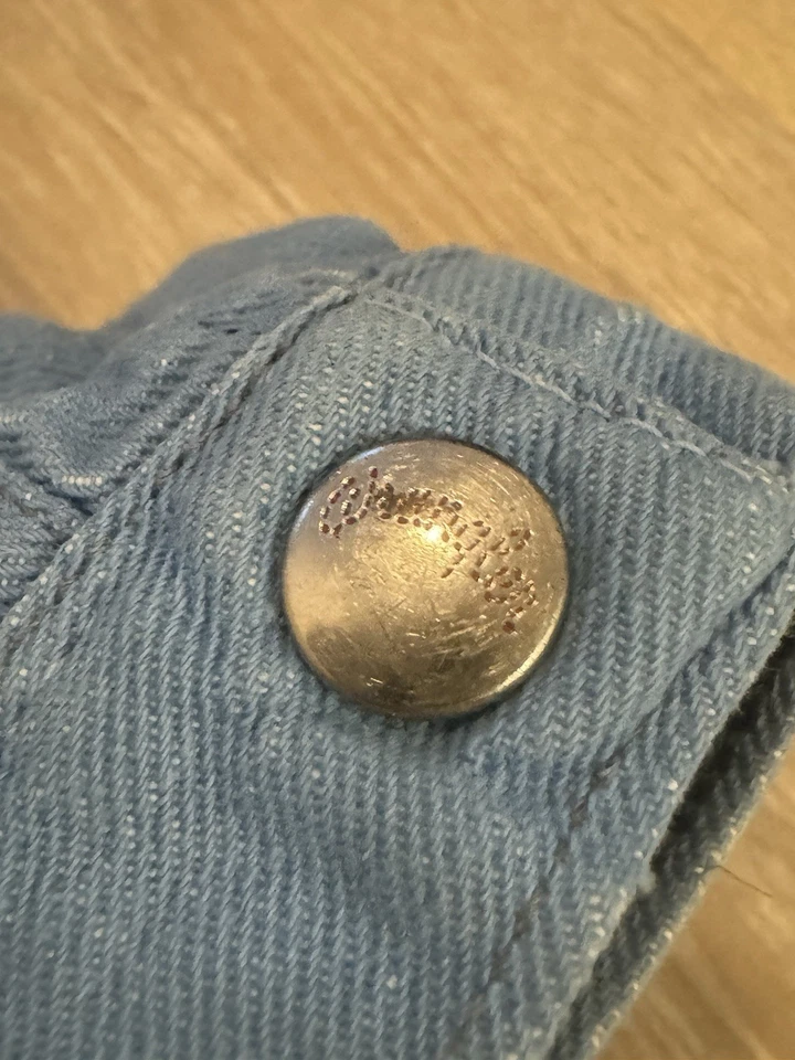 Chaqueta vaquera vintage años 50 Wrangler Blue Bell ribete sanforizado 1950 cuchillo plisado Foto 4 de 4